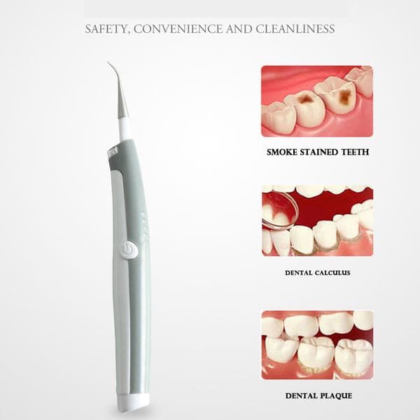 Electric Teeth Cleaner Dental Calculus Remover Teeth Whitening Tool w/LED Light