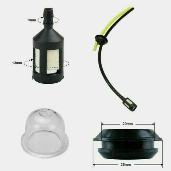 Brand New High Quality Fuel Hose Lawn Mower Hedge Hedge Cutter Kit Parts Attachment Strimmer Tank Grommet Seal