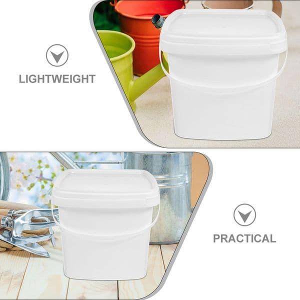 Bucket Plastic Packaging Barrel with Handle Multi-functional Small Water Thickened