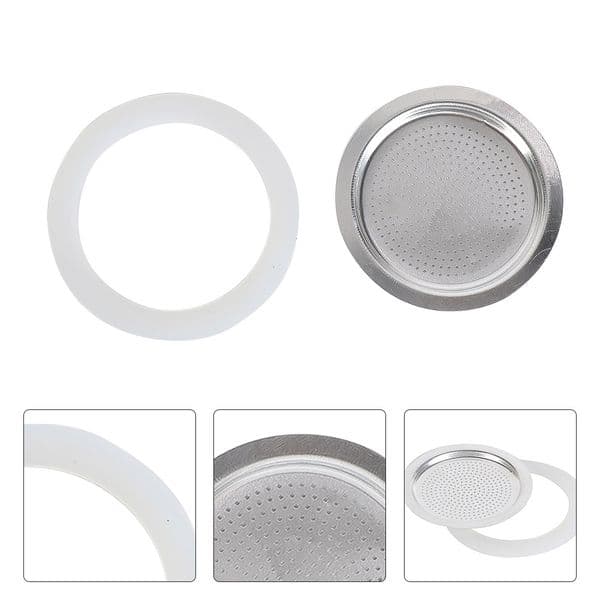 Coffee Rubber Ring Silicone Moka Rubber Seal Filter Screen Coffee Espresso Coffee Makers Moka Pot Special Replacenent Parts