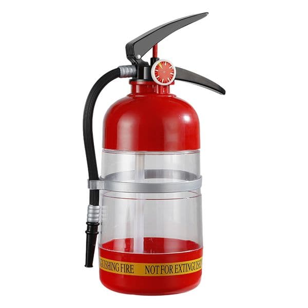 1.5L Wine Drink Dispenser Creative Fire Extinguisher Shape Beverage Dispenser Large Capacity for Wine Spirits Beer Liquor Drinks