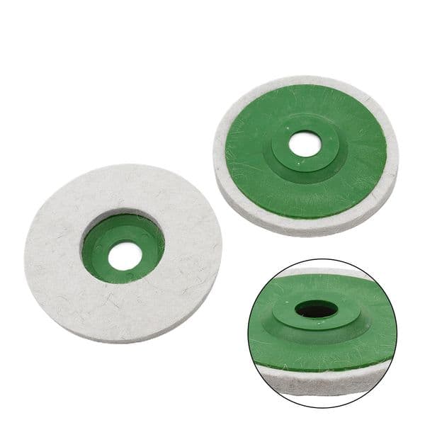 2 pezzi 125mm 5 pollici tamponi per lucidatura in lana smerigliatrice angolare ruota per lucidatura feltro rettifica disco per lucidatura Kit per smerigliatrici angolari