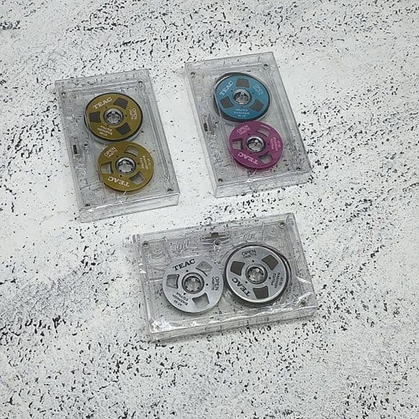 DIY Homemade Reel Reel Cassette Tape With Box Metal Mini Market Can Record 55 Minutes Empty Tape Blank Cassette Tape