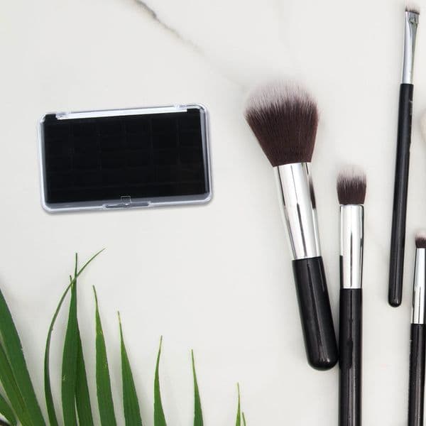 Grids Empty Refillable Container Case Makeup Palette for Beauty Cosmetic Lipstick Lip Balm Eyeshadow Blusher White Black
