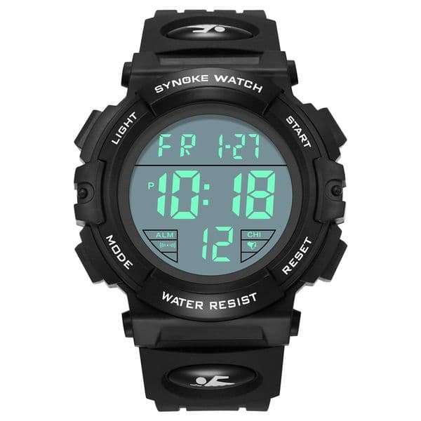 SYNOKE Watch for Men Waterproof 50m Swimming SYNOKE 9856 Digital Watch Large Screen is Easy To Read