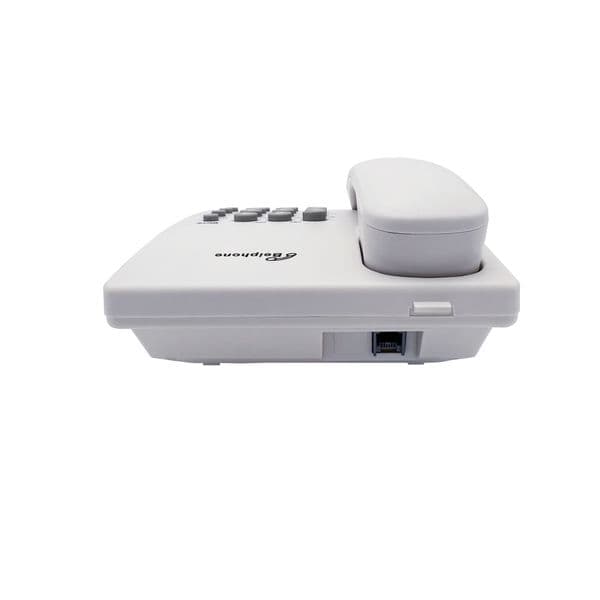 Corded Telephone, Basic Landline Telephone KX-TS500MX for Home Office Hotel, White & Black Desktop Analog Phone, Desktop Phone
