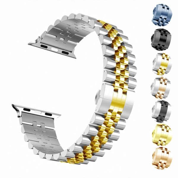2026 New Metal Bracelet Stainless Steel Strap For Watch Series 7 6 5 4 SE Bands With Adapter Connector Replacement Wristband Iwatch 45Mm 41Mm 38 42Mm 40Mm 44Mm