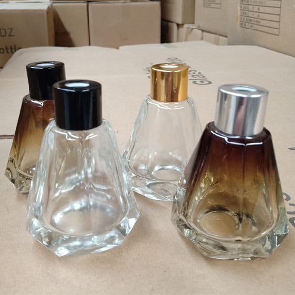 Empty Reed Diffuser Glass Bottle 60 ml colored reed diffuser bottle Perfume Aroma Bottles For Home Use Gift sea