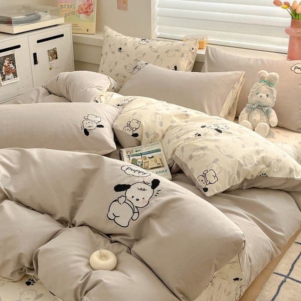 4pcs kids room bedding set 2x2.3m cartoon duvet cover pillowcases soft comforter home decor