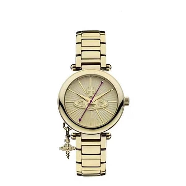 Brand Saturn Pendant wrist watch viviennen west wood wrist watch planet watch viviennen watch Pearl Diamond Gemstone Planet Fashion Designer Bracelet wrist watch