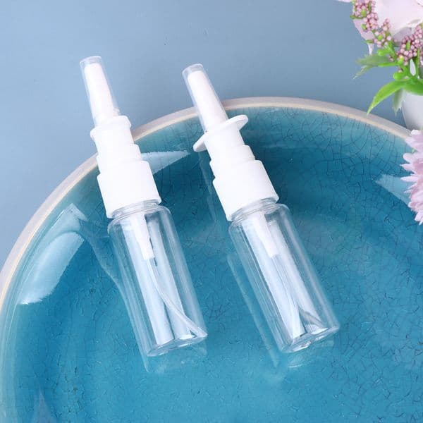 20 Empty Refillable Nasal Spray Bottle Container Pot Fine Mist Nose Sprayers Atomizers Empty Bottles for Makeup Cosmetics
