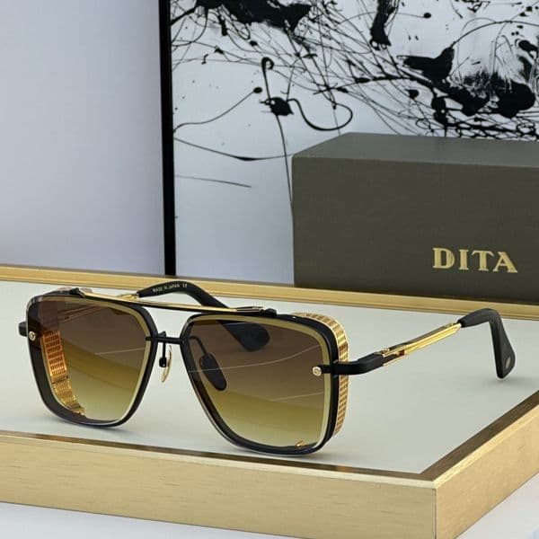 DITAes Sunglasses Top Quality For Men Women Retro Eyeglasses UV400 Outdoor Shades Acetate Frame Fashion Classic Lady Sun glasses With Box DTS121 Mach SIX II