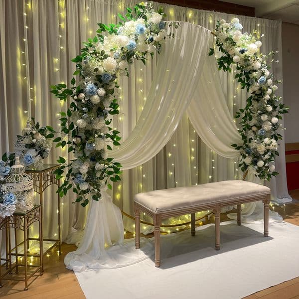 100Cm Decorative 9 Colors Flowers DIY Wedding Flower Wall Arrangement Supplies Silk Peonies Rose Artificial Row Decor Iron Arch Backdrop CeremonyXY0552