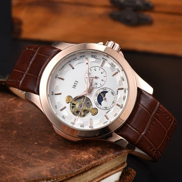 Luxury designer mens womens TISST Tourbillon 1853 watches Automatic mechanical movement watch stainless steel strap luminous gifts men Wristwatches montre #22
