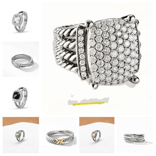 Luxury Mens Ring Yurma Mens Ring Womens Designer Jewelry Fashion Silver Personalized Punk Vintage X Shape Boys Holiday Gift