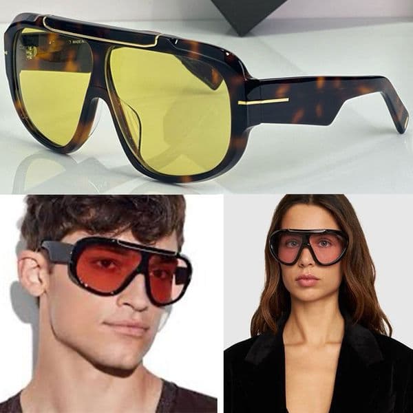 Holiday Party PHOTOCHROMATIC RELLEN Sunglasses fashion Mens Womens Designer Oversized Frame Shiny plastic style Casual beach glasses FT1093 with original box