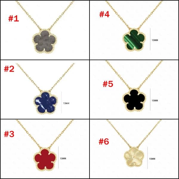 Pendant Necklaces Clover Jewelry Designer Pendant Necklace Charm Necklaces Leaf Flower Pearl Stainless Steel Gold Silver Rose Gold Plated Link Chain Jewlery