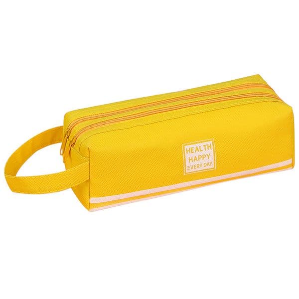 Double Layer Portable Pencil Case Oxford Cloth Pencil Bag School Student Large Capacity Double Zipper Stationery Box Organizer Bag Back To School Gift For Kid W0380