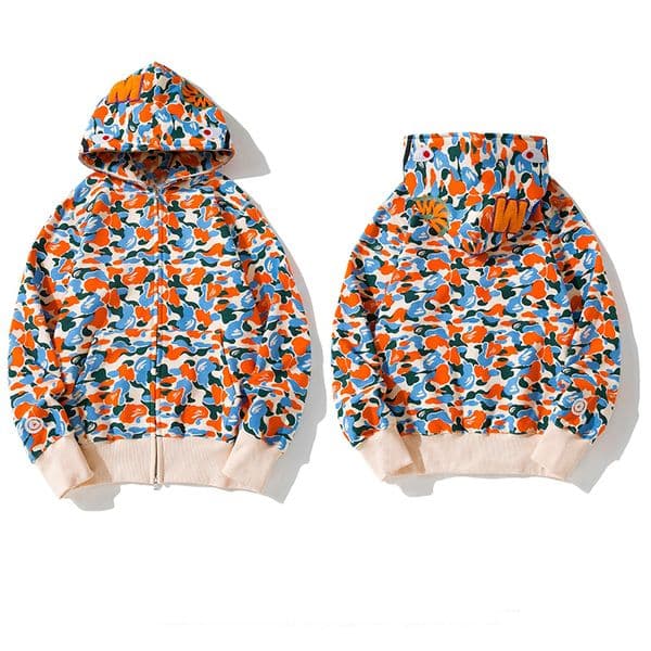 66color yeah New Fashion Shoes Designer Men's and Women's BA Hoodie Sweatshirt zipper Hoodie Long Sleeve Fashion Trendy Top Size M-3XL