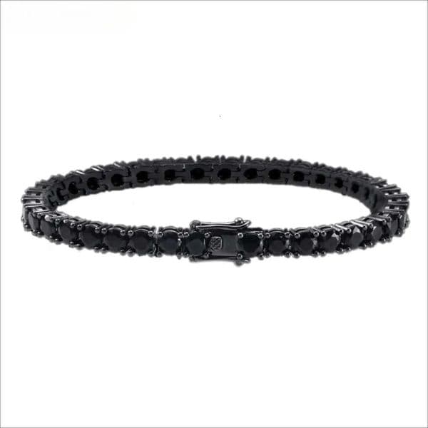 Moissanite the latest product 2024, Black Tennis Chain, made of pure silver, never tarnish non-allergic