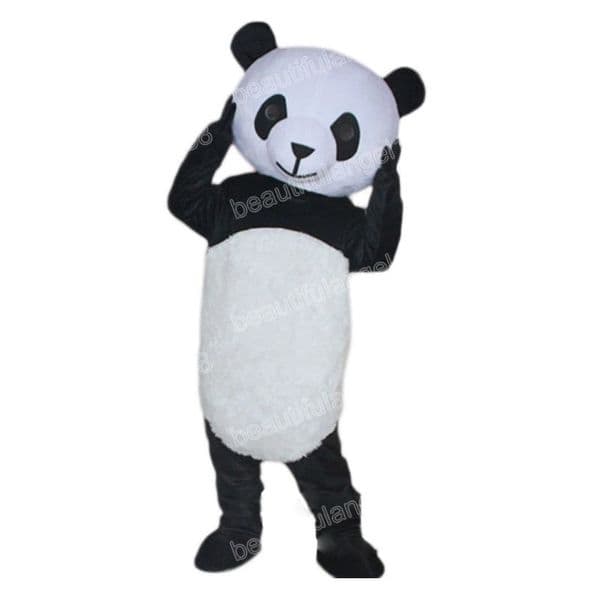 Christmas Cute Panda Mascot Costume Cartoon Character Outfit Suit Halloween Adults Size Birthday Party Outdoor Outfit Charitable activities