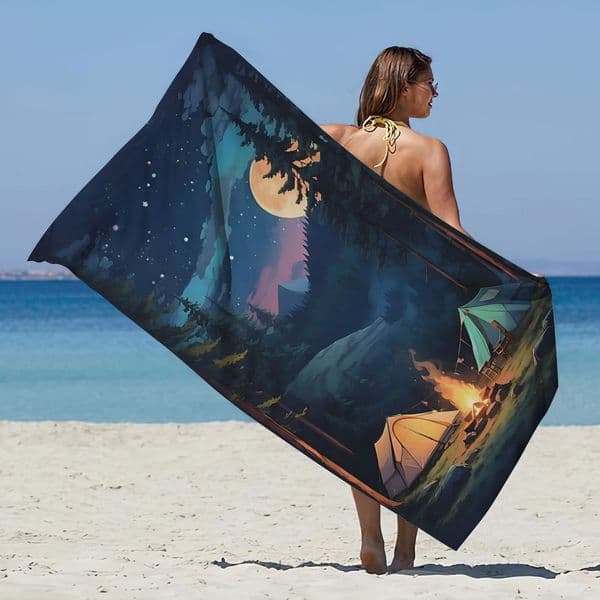75x150cm Kids Microfiber Beach Towel Quick Dry Sand Free Cartoon Animal Summer Towel