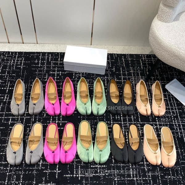 Top quality silk Mary Jane shoes ballet flat slip on loafers flat Dress shoes with strap leather Luxury designer shoe for womens Office Vacation shoes Colored