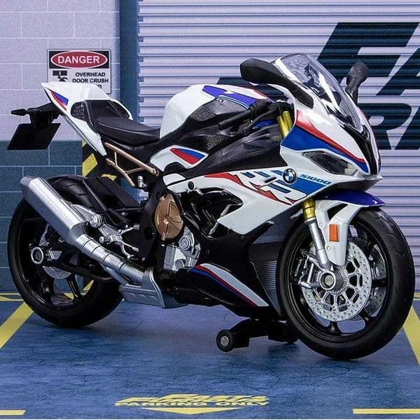 1 12 BMW S1000RR racing car model die-casting alloy metal off-road motorcycle model simulation series childrens toys W241126