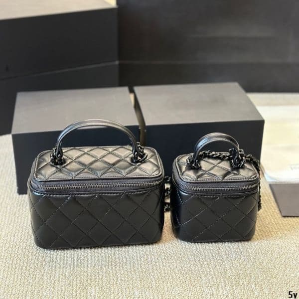 Cosmetic Bags Cases Women designer makeup bag Top Quality Leather Handle Vanity Box Tote Crossbody Shoulder Case Luxury handbag