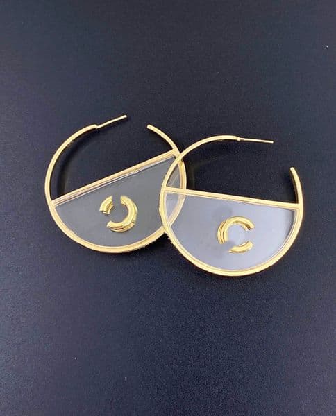 2024 CClies Stud hoop Earrings Pearl Diamond Drop Gold C Earring Designer for Woman Fashion Not Fade Silver Wedding women C earings 849