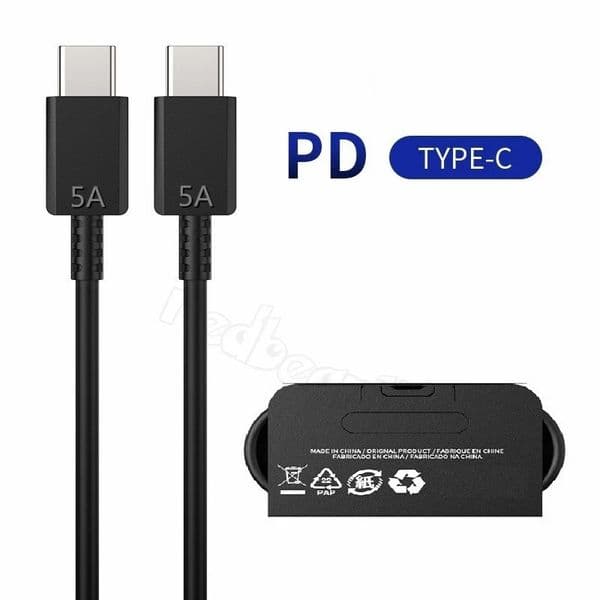 1m 3ft PD Usb c To c Cable 45W Surper Fast Charging For Samsung Note 20 10 S10 S20 Ultra S9 htc LG