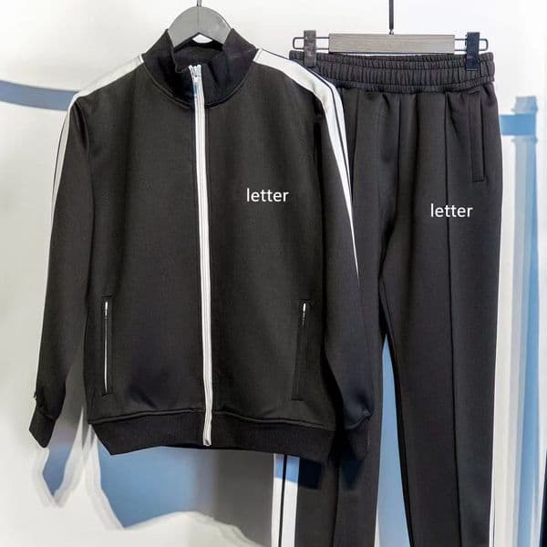designer mens tracksuit Black Blue cked Set High-quality Zippered Jacket Sweatshirts Men Sets Track Suit Coats Designer Hoodies black red Mens womens Sportswear