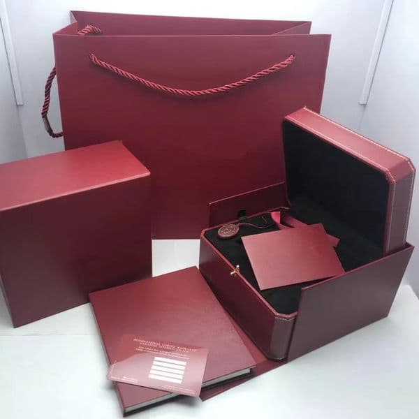 Top High Quality Watch Gift Box For CR Gift Bag Waterproof Gift Box Instruction Manual Warranty Card Red Watch Box