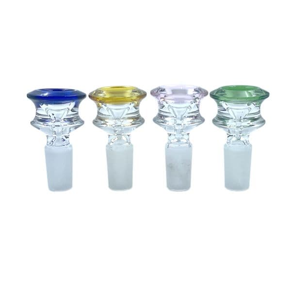 Design mobius glass bowl with 14mm 14.4mm male glass smoking bowl 18.8mm 18mm size smoking accessories wholesale free shipp