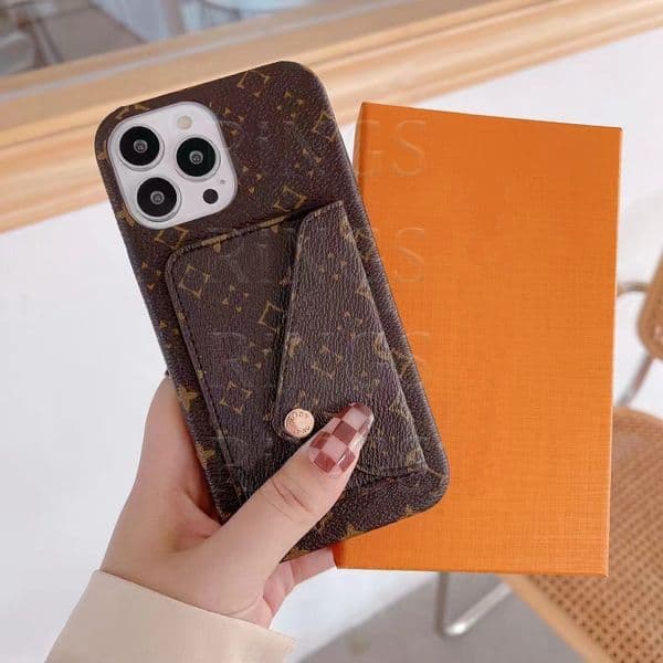 Beauty iPhone Phone Case 15 14 Pro Max Luxury Leather Card High Quality Purse 18 17 16 15pro 14pro 13pro 12pro 13 12 Samsung S22 S23 S24 S25 S26 Ultra Plus with Logo Box YC