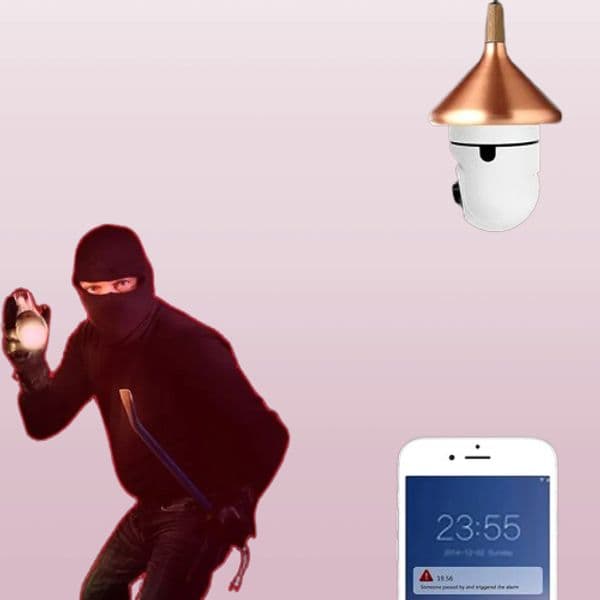 WiFi 360 Panoramic Bulb Camera 1080P Surveillance Camera Wireless Home Security Cameras Night Vision Two Way o Smart Motion Detection Support for 5G