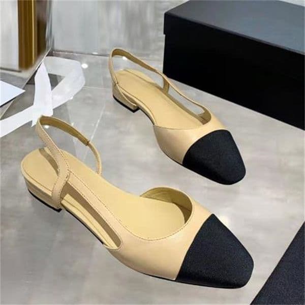 A10 designer new designeres sandals channel slides shoes fashion brand small fragrance color matching french thick womens high heels with box