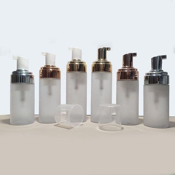 100ml 150ml 200ml Empty Foam Pump Bottle, 5oz Foaming Dispenser Soap Plastic Container for Facial Cleanser Shampoo Hand Soap Clear Matte