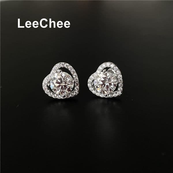 Moissanite Sted Earring 1CT 65MM VVS Lab Diamond Fine Jewelry for Women Wedding Party Anniversary Gift Real 925 Sterling Silver