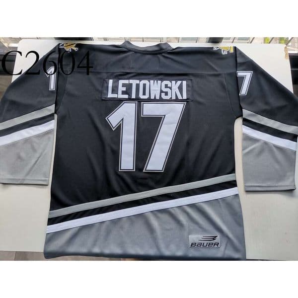 C26 Hockey jerseys Physical photos Sarnia Sting 1996-97 Trevor Letowski Men Youth Women High School Size S-6XL or any name and number jersey