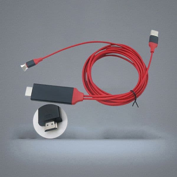 Lightning To HDMI Cable HDTV TV Digital AV Adapter 2M USB HDMI 1080P Smart Converter Cable For TV IPhone HD PgPlay D30