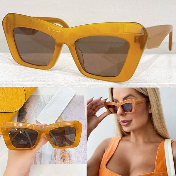 Luxury brand Designer Womens Sunglasses LW40036 Womens Sunglasses Retro Glasses Big cat eye style Cool Outdoor designer with uv400 protective lenses Top quality