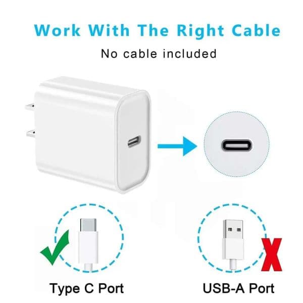 OEM Plug 20W PD Charger TypeC USB-C Chargers Fast Charging EU US Adapter Mobile Phone power delivery Quick Charger For iPhone 15 14 13 Pro Max Plus