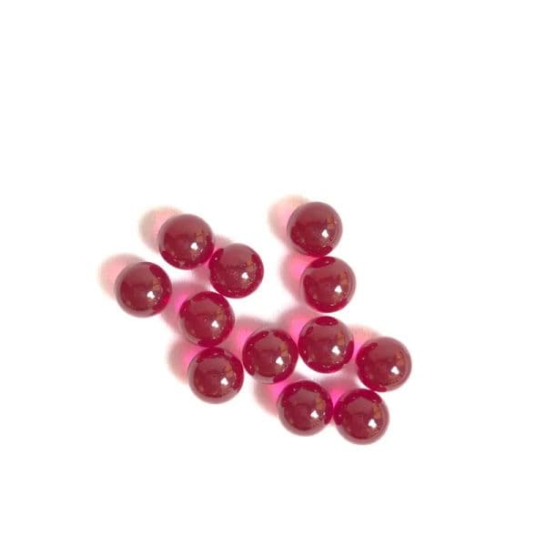 Jcvap 3mm 4mm 6mm Ruby Terp Pearl dab pearl ball insert Red Color for 25mm 30mm Quartz Banger Nails Glass Bongs 10pcs per pack LL