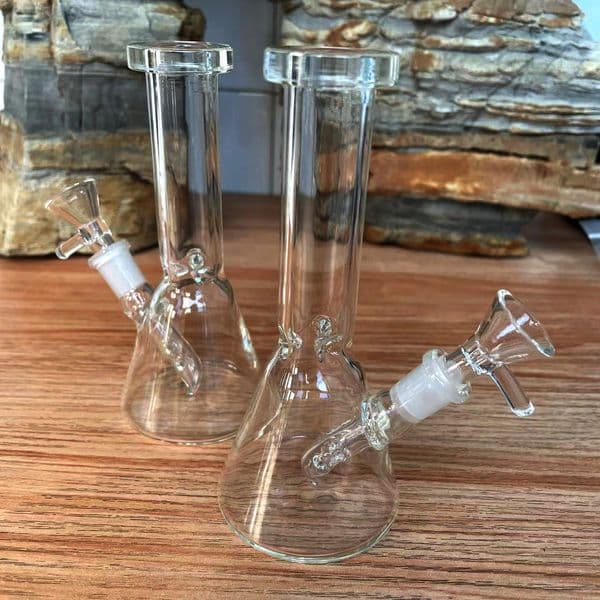 10mm Mini Glass Bong Hand Pipes Glass Recycler Heady Bongs Water Pipe Thick Glass Blunt
