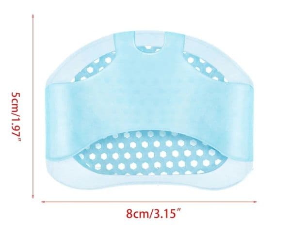 Delysia King 1 pair of blue silicone honeycomb forefoot pads to relieve pain