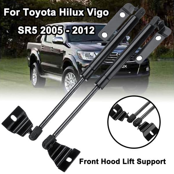 1Pair Car Front Engine Cover Bonnet Hood Shock Lift Strut Bars Support Rod Arm Gas Hydraulic For Toyota Hilux Vigo SR5 2005-2012