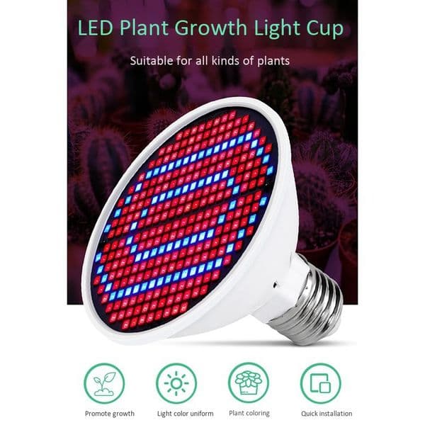 Promotion! E27 300Leds Plant Grow Lamp Led Full Spectrum Growth Light Bulbs Seedling Flower Phyto Lamp For Indoor Hydroponic Pla