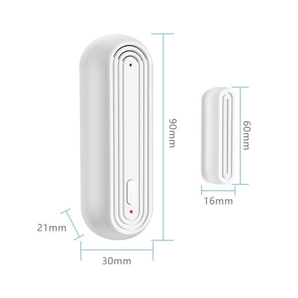 Tuya Smart WiFi Door Window Alarm Sensor Open Closed Detectors Wifi Home Alarm Compatible With Alexa Google Home