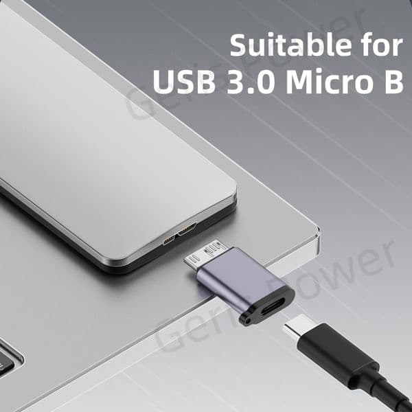 USB 3.0 Micro B to Type C Adapter Connector USB A to Micro B Data Transfer Converter for Laptop Hard Drive Disk Box Samsung S5